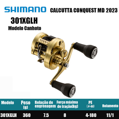 SHIMANO 2023 CALCUTTA CONQUEST MD 301XGLH Modelo Canhoto