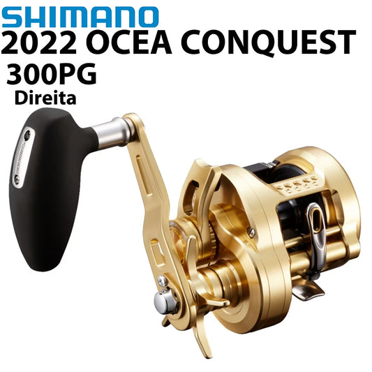 SHIMANO 2022 OCEA CONQUEST 300PG Carretilha Direita