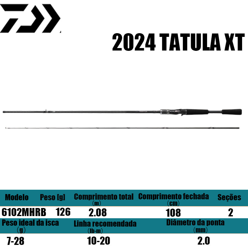 DAIWA 2024 TATULA XT 6102MHRB para carretilhas de pesca