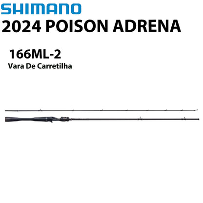 SHIMANO 2024 POISON ADRENA 166ML-2 Vara De Carretilha