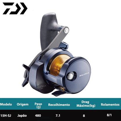 DAIWA 2022 SALTIGA 15H-SJ Carretilha Direita