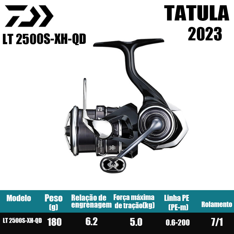 DAIWA 2023 TATULA Carretel de pesca Spinning Reel Água doce Peças de pesca de água salgada Origem Vietnã