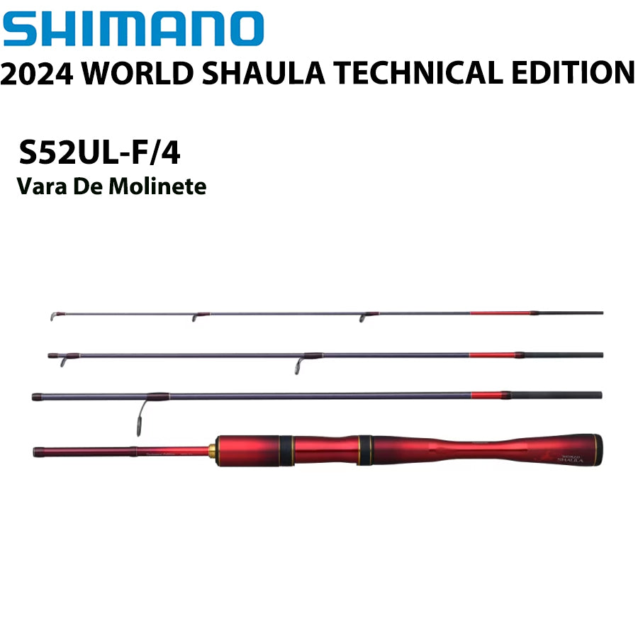 SHIMANO 2024 WORLD SHAULA TECHNICAL EDITION S52UL-F/4  Vara De Molinete