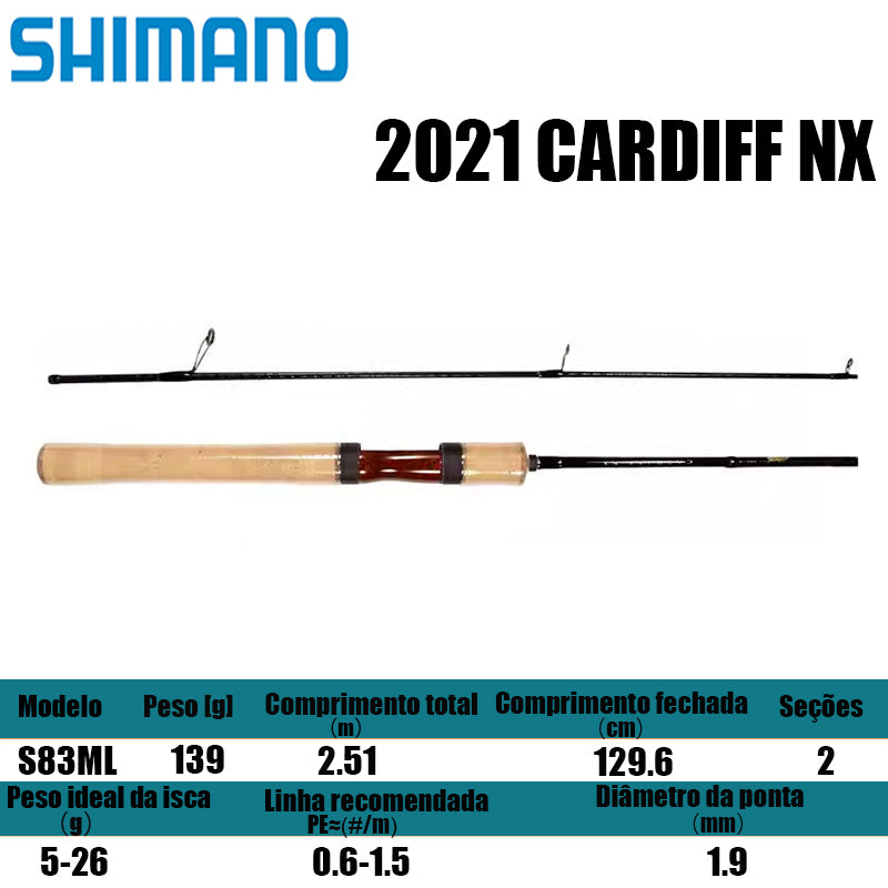 SHIMANO 2021 CARDIFF NX S83ML para molinetes de pesca