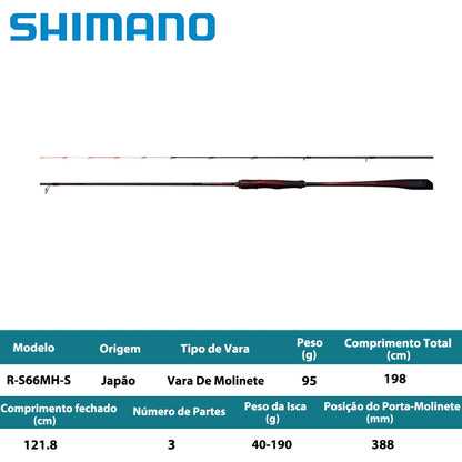 SHIMANO 2025 SEPHIA LIMITED METAL SUTTE R-S66MH-S Vara De Molinete