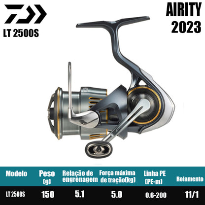 DAIWA 2023 AIRITY Molinete De Pesca Spinning Reel Água Doce Água Salgada Peças De Pesca Origem: Japão