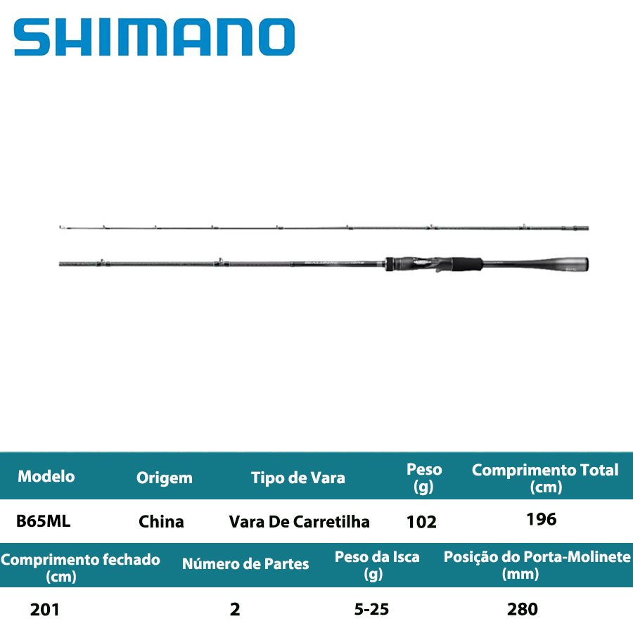 SHIMANO 2026 DIALUNA INSHORE B65ML Vara De Carretilha