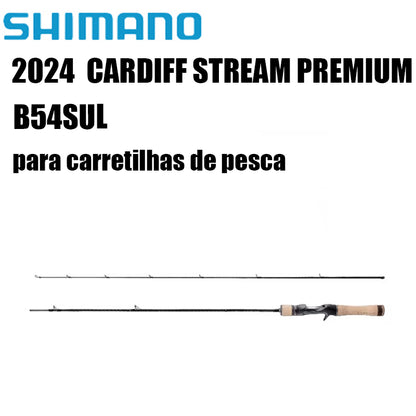 SHIMANO 2024 CARDIFF STREAM PREMIUM B54SUL para carretilhas de pesca