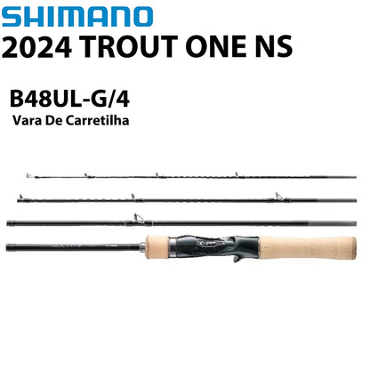 SHIMANO 2024 TROUT ONE NS B48UL-G/4 Vara De Carretilha