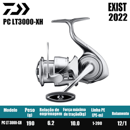 DAIWA 2022 EXIST Molinete De Pesca Spinning Reel Água Doce Água Salgada Peças De Pesca Origem: Japão
