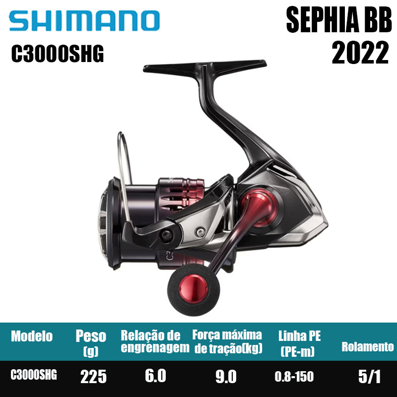 SHIMANO 2022 SEPHIA BB carretel de pesca spinning carretel de água doce peças de pesca de água salgada Origem: Malásia