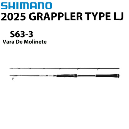 SHIMANO 2025 GRAPPLER TYPE LJ S63-3 Vara De Molinete