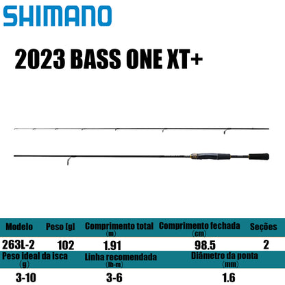 SHIMANO 2023 BASS ONE XT+ 263L-2 para molinetes de pesca