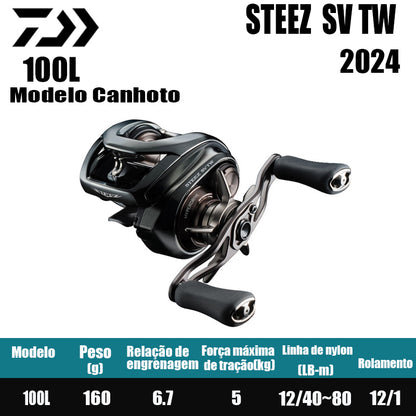DAIWA 2024 Steez SV TW 100L Modelo Canhoto