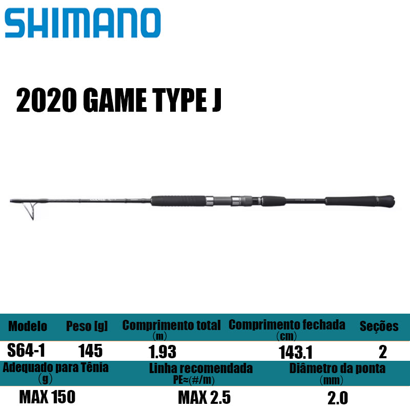 SHIMANO 2020 GAME TYPE J  S64-1 para molinetes de pesca