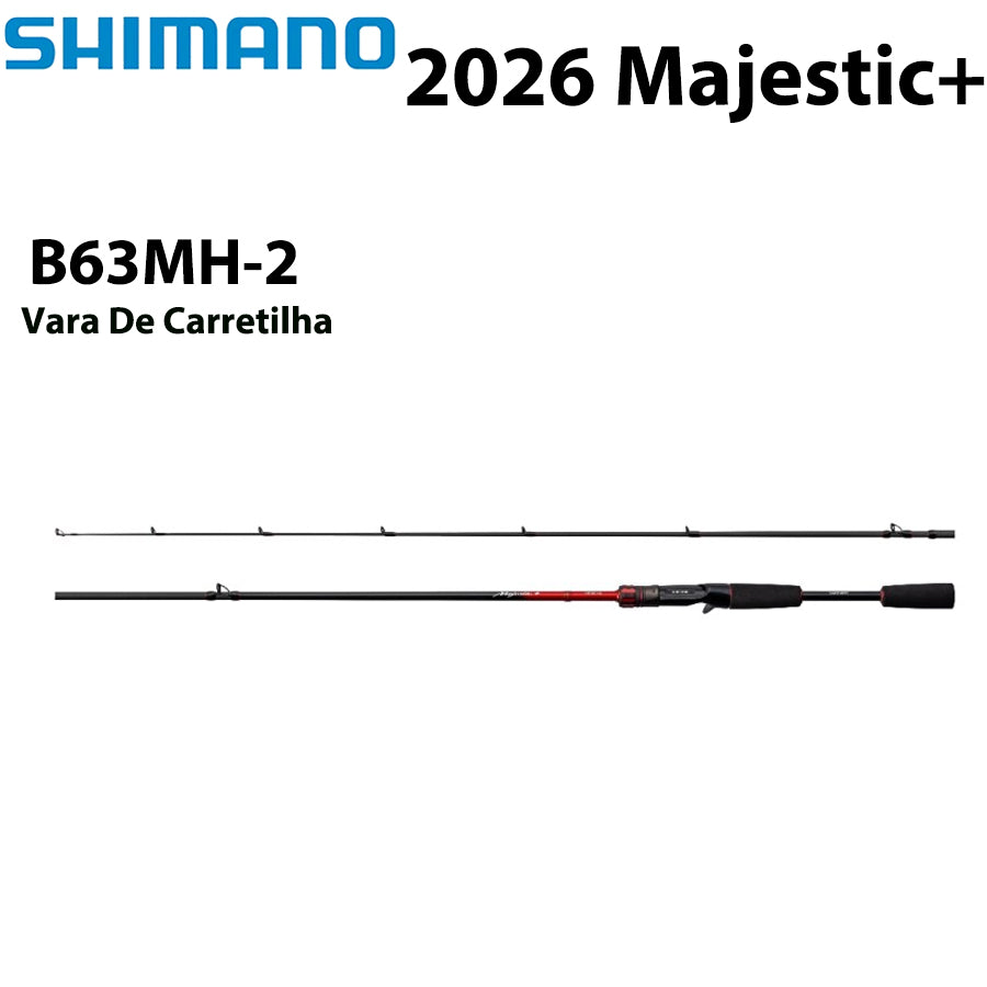 SHIMANO 2026 Majestic+ B63MH-2  Vara De Carretilha