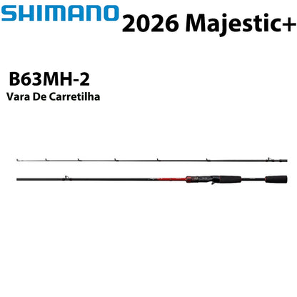 SHIMANO 2026 Majestic+ B63MH-2  Vara De Carretilha