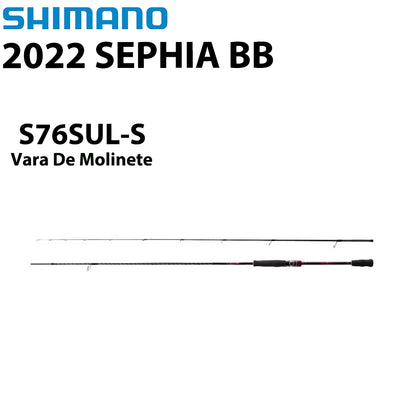 SHIMANO 2022 SEPHIA BB S76SUL-S Vara De Molinete