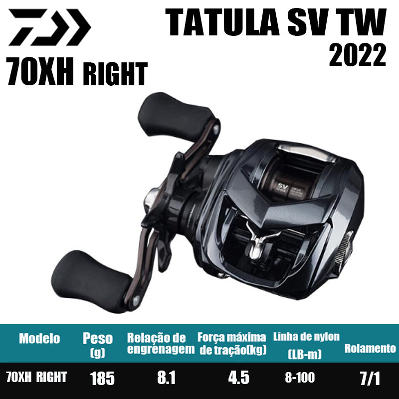 DAIWA 2022 TATULA SV TW 70XH Manivela Direita