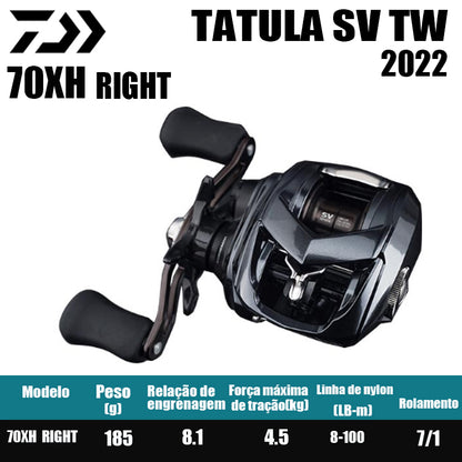 DAIWA 2022 TATULA SV TW 70XH Manivela Direita