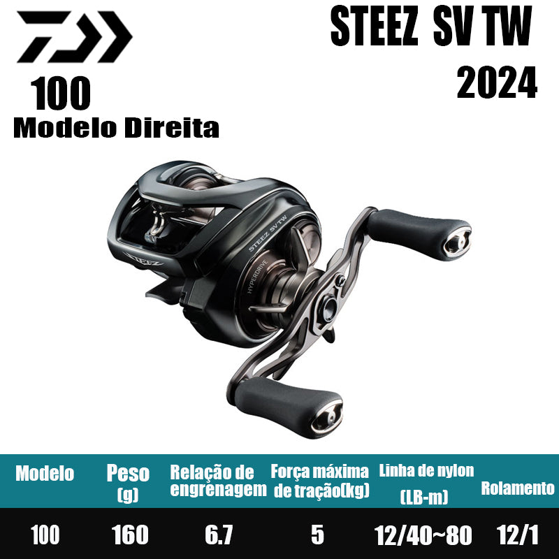 DAIWA 2024 Steez SV TW 100 Modelo Direita