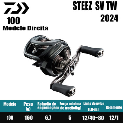 DAIWA 2024 Steez SV TW 100 Modelo Direita