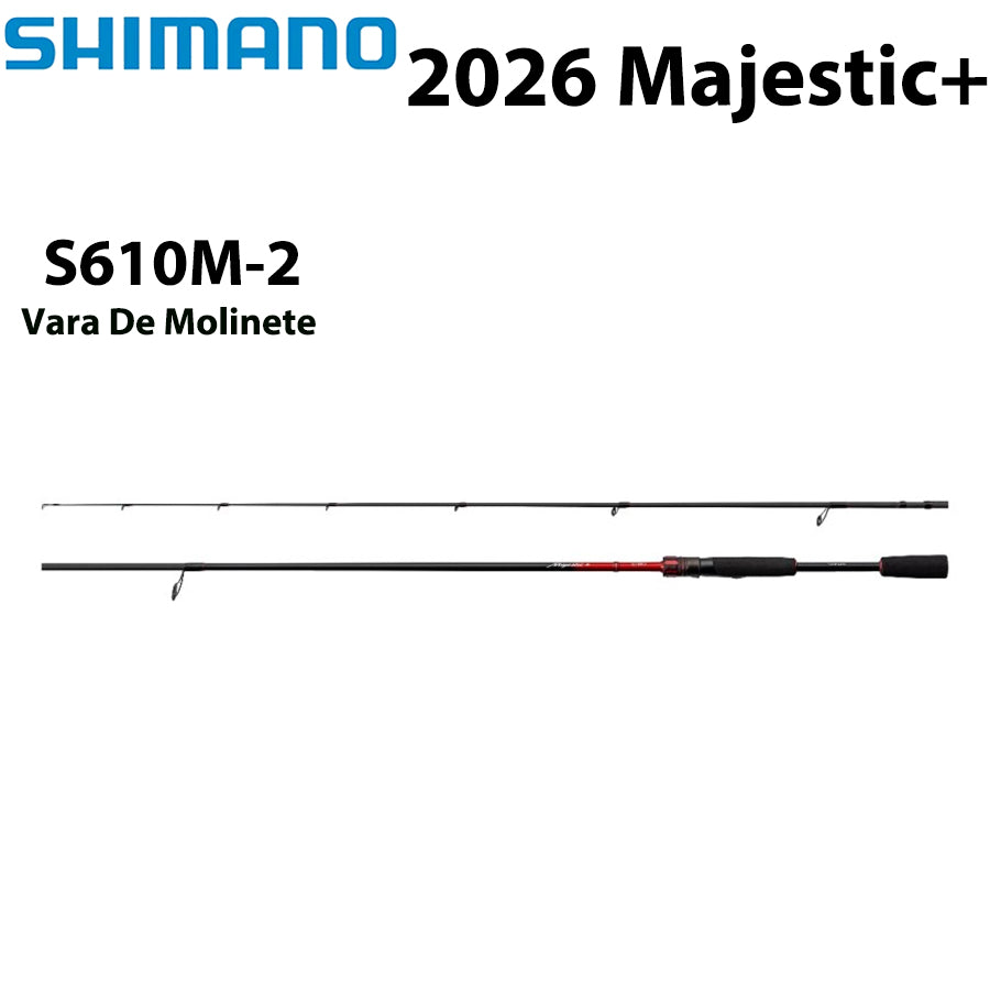 SHIMANO 2026 Majestic+ S610M-2 Vara De Molinete