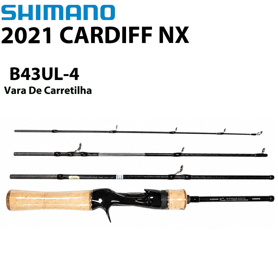 SHIMANO 2021 CARDIFF NX B43UL-4 Vara De Carretilha