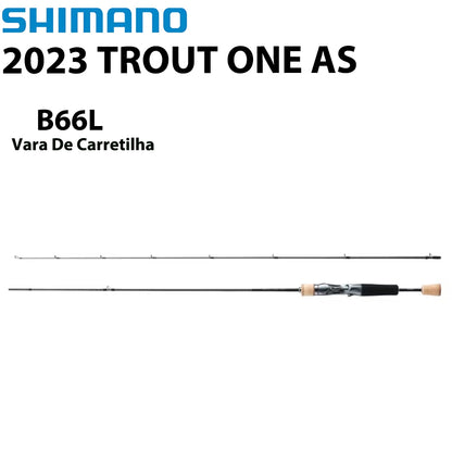 SHIMANO 2023 TROUT ONE AS B66L Vara De Carretilha