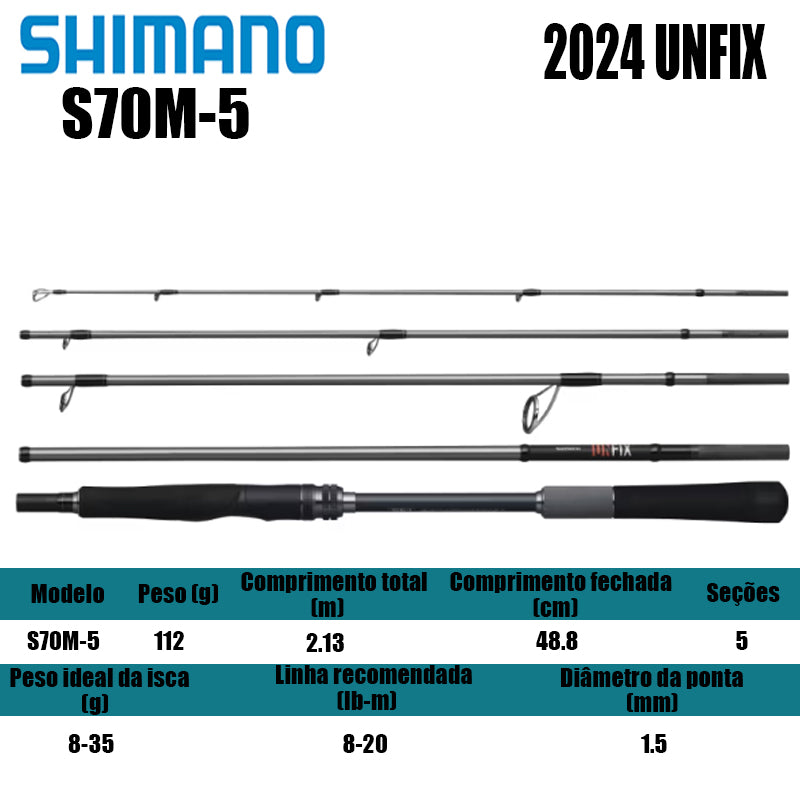 SHIMANO 2024 UNFIX S70M-5 Para Molinete