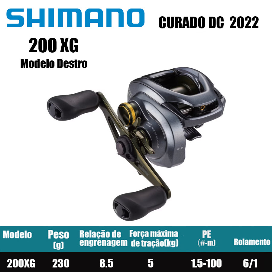 SHIMANO 2022 CURADO DC 200XG Modelo Destro