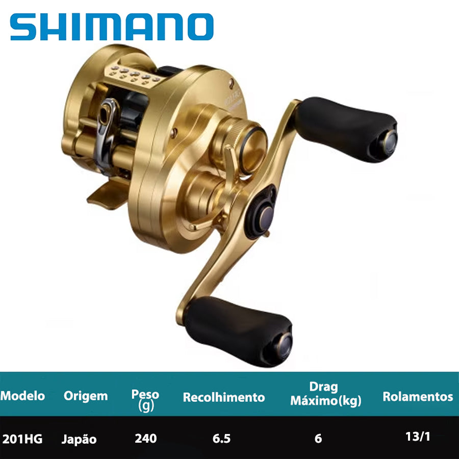 SHIMANO 2021 CALCUTTA CONQUEST 201HG Carretilha Esquerda