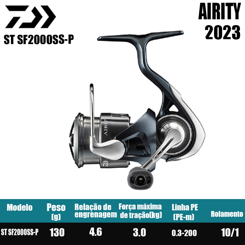 DAIWA 2023 AIRITY Molinete De Pesca Spinning Reel Água Doce Água Salgada Peças De Pesca Origem: Japão