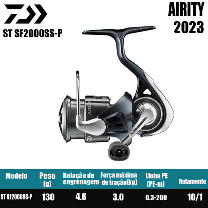 DAIWA 2023 AIRITY Molinete De Pesca Spinning Reel Água Doce Água Salgada Peças De Pesca Origem: Japão