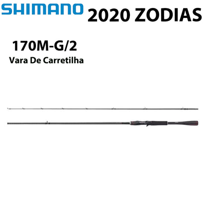 SHIMANO 2020 ZODIAS 170M-G/2 Vara De Carretilha