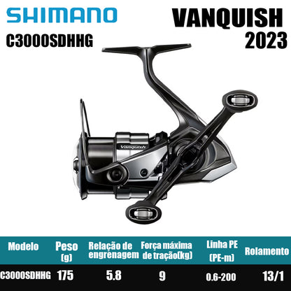 SHIMANO 2023 VANQUISH  carretel de pesca bobina giratória de água doce peças de pesca de água salgada Origem: Japão