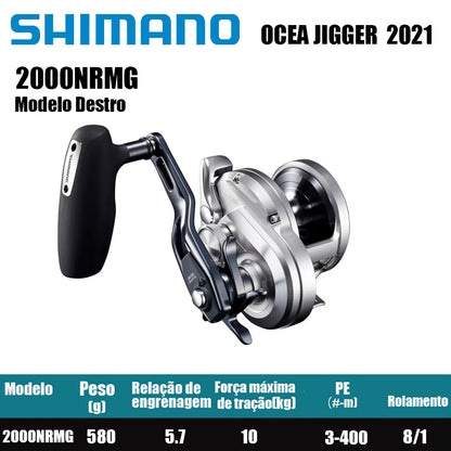 SHIMANO 2021 OCEA JIGGER 2000NRMG Modelo Destro