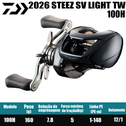 DAIWA 2026 STEEZ SV LIGHT TW 100H Modelo Destro