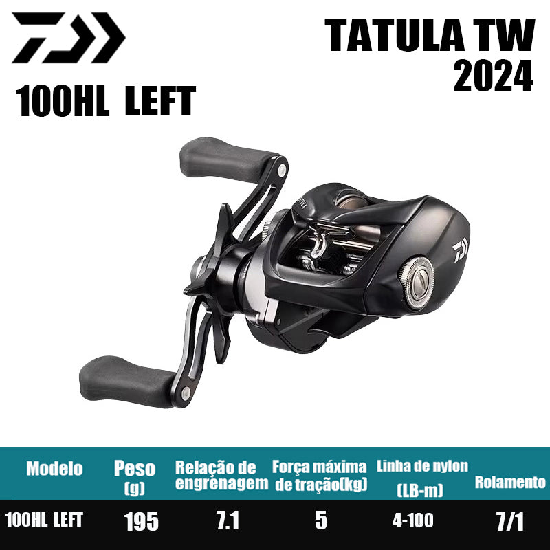 Carretilha De Arremesso DAIWA 2024 TATULA  TW 100Série, Peça De Reposição Para Pesca Em Água Doce E Salgada. Local De Produção: Tailândia