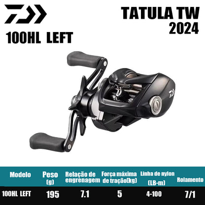 Carretilha De Arremesso DAIWA 2024 TATULA  TW 100Série, Peça De Reposição Para Pesca Em Água Doce E Salgada. Local De Produção: Tailândia