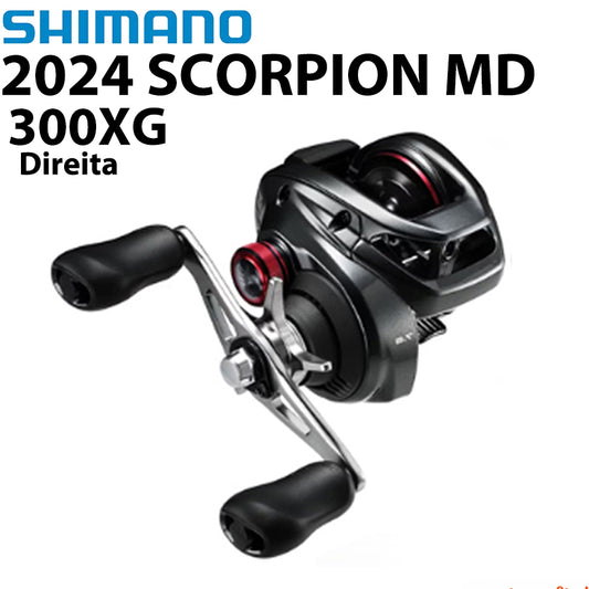 SHIMANO 2024 SCORPION MD 300XG Carretilha Direita