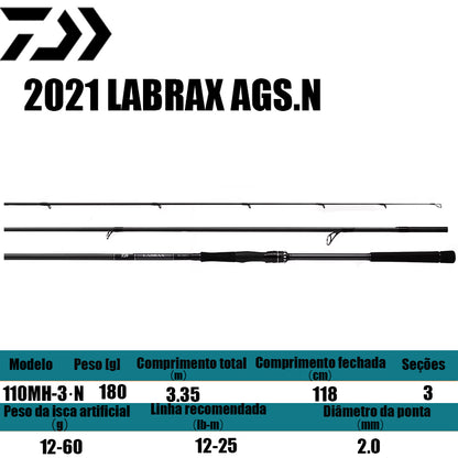 DAIWA 2021 LABRAX AGS.N 110MH-3·N para molinetes de pesca