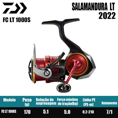 DAIWA 2022 SALAMANDURA Carretel de pesca Spinning Reel Água doce Peças de pesca de água salgada Origem Vietnã
