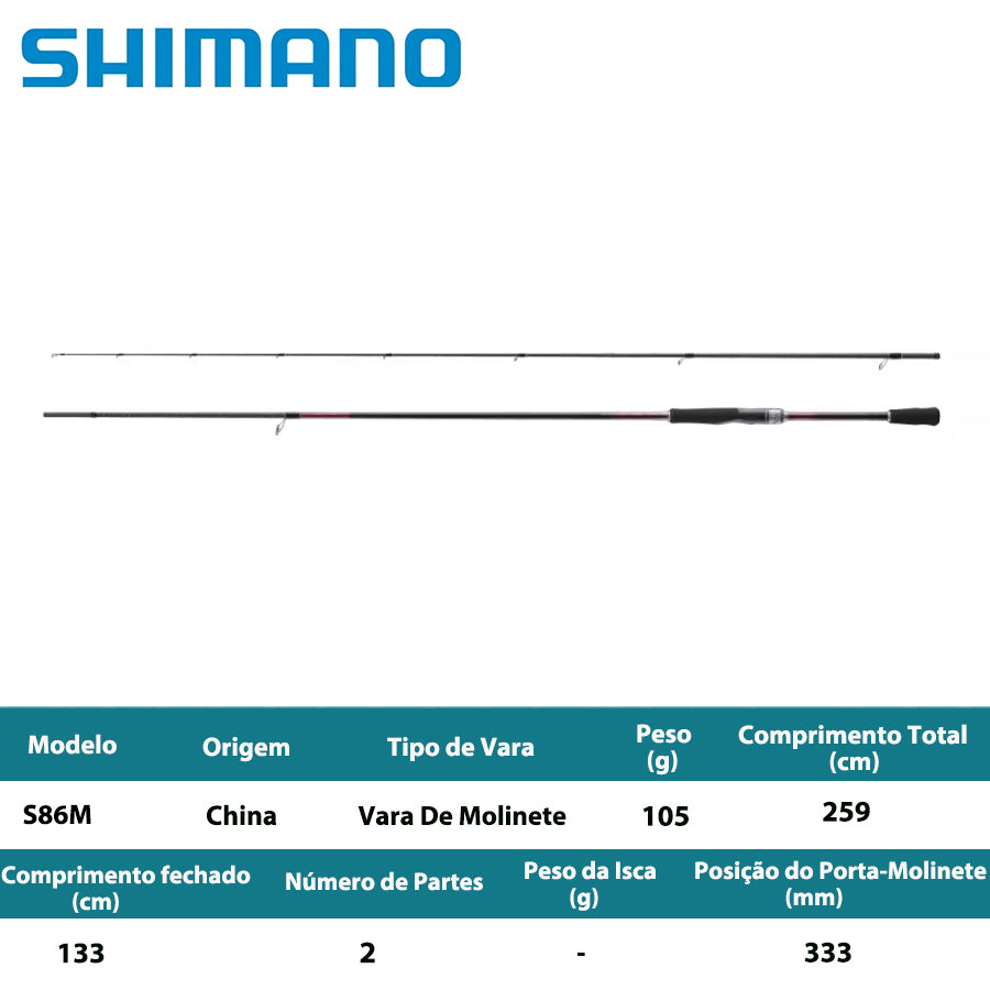 SHIMANO 2023 SEPHIA SS S86M Vara De Molinete