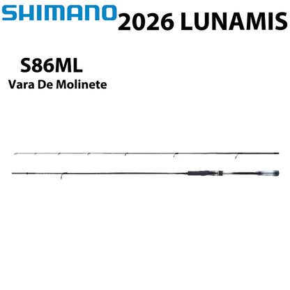 SHIMANO 2026 LUNAMIS S86ML Vara De Molinete