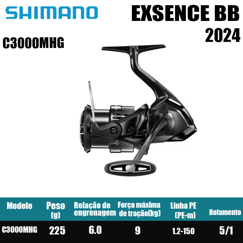 SHIMANO 2023 EXSENCE BB carretel de pesca spinning carretel de água doce peças de pesca de água salgada Origem: Malásia