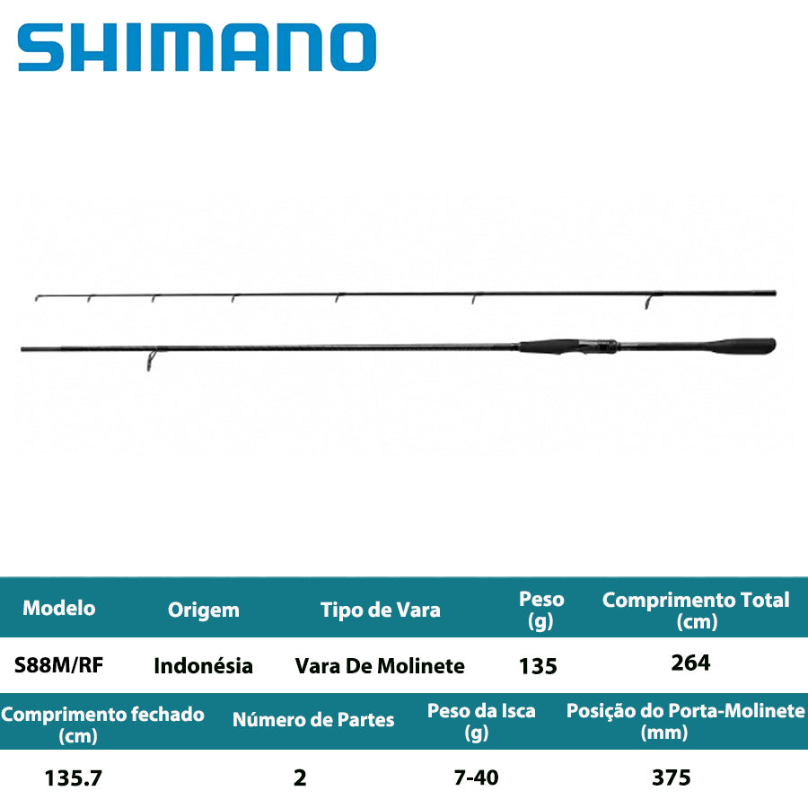 SHIMANO 2025 EXSENCE GENOS S88M/RF Vara De Molinete