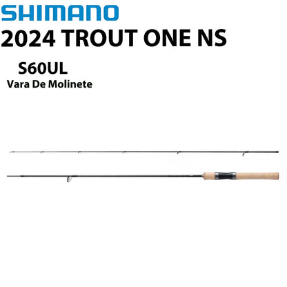 SHIMANO 2024 TROUT ONE NS S60UL Vara De Molinete