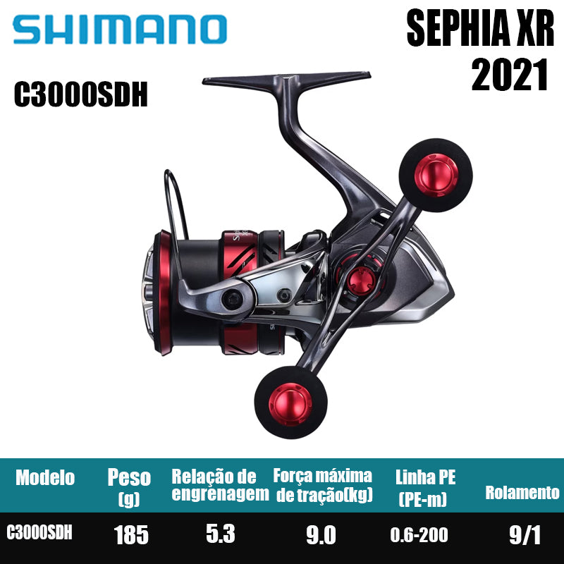 SHIMANO 2021 SEPHIA XR carretel de pesca spinning carretel de água doce peças de pesca de água salgada Origem: Malásia