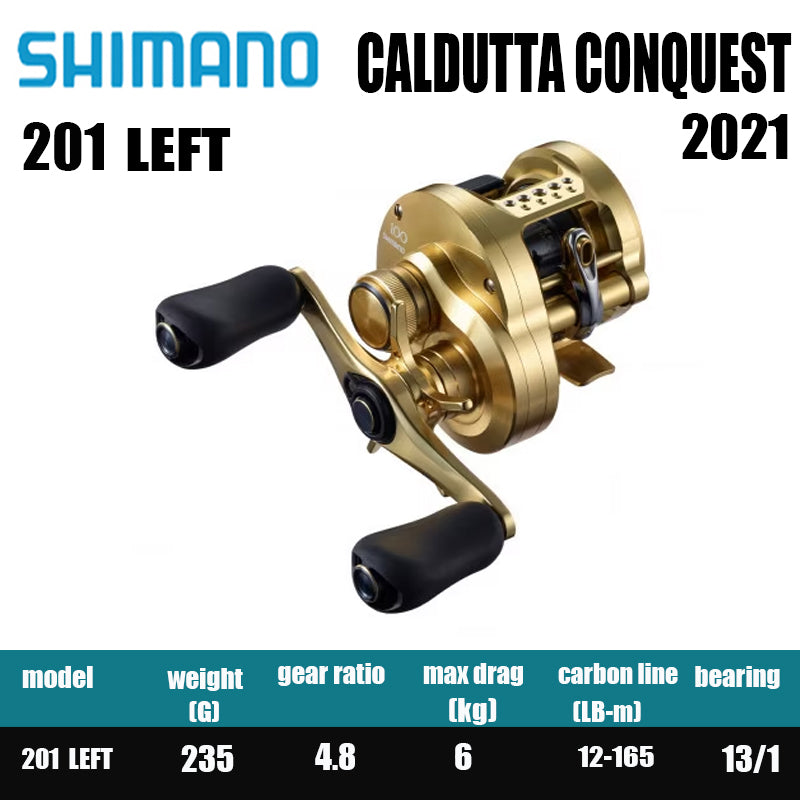 Carretilha De Arremesso SHIMANO 2021 CALCUTTA CONQUEST 100 200 , Peça De Reposição Para Pesca Em Água Doce E Salgada. Local De Produção: Japão